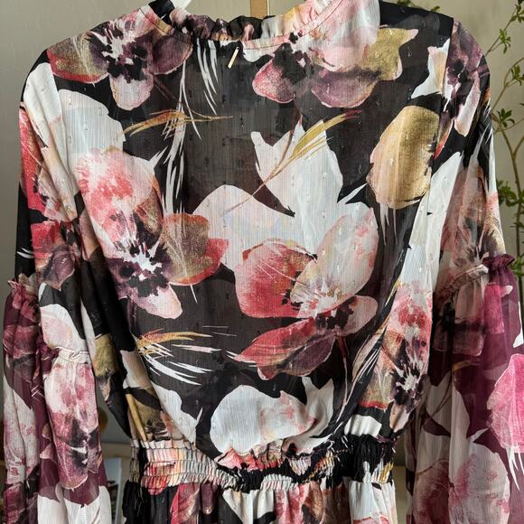 MISA Los Angeles Elisabetta Dress Flora Tropical Mix NWT M - Picture 5 of 9